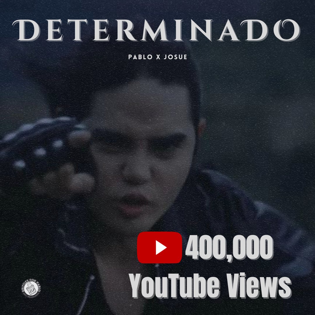 DETERMINADO MV has now reached 400K+ Views on YOUTUBE. 🔥

Let's continue streaming~
youtu.be/SYQyP9aH7vs?si…

#PABLOXJOSUE #DETERMINADO
#PABLO #JOSUE #RADKIDZ
@imszmc @josuengmusika