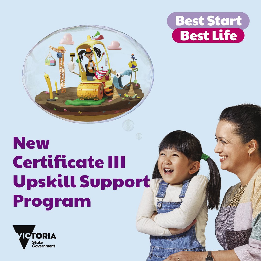 Become a diploma-qualified educator through the Certificate III Upskill Support Program and receive $7,000 (before tax) to help cover expenses while upskilling. Applications open now. Limited places. Visit brnw.ch/21wID2X