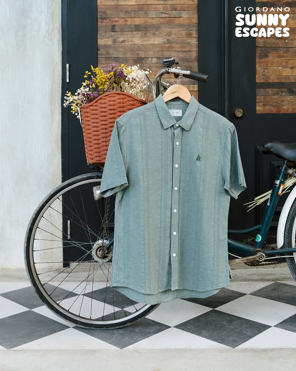 GiordanoPH's tweet photo. Dapper in linen, ready for whatever summer brings. 🚲 The entire collection is up for grabs in stores and online! 😎 #GiordanoSunnyEscapes #GiordanoPH

🛒 https://t.co/wXDdoL7trM
🛒 https://t.co/q6nVNOTtOC https://t.co/b6G8uALOiz