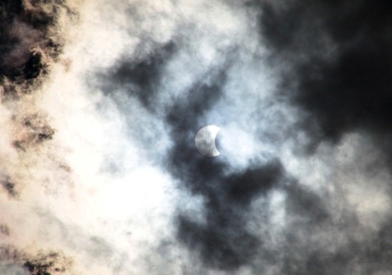 🌒Así se vio el Eclipse parcial de sol en Sancti Spíritus.