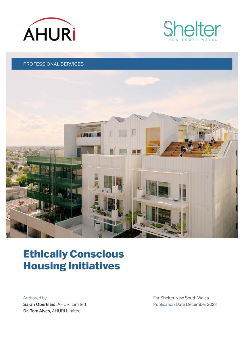 The Ethically Conscious Housing Report, commissioned by @shelternsw identifies initiatives across Australia that deliver more equitable and secure housing options → bit.ly/3xtouLj @HeadStart_Homes, Home Ground Real Estate, @BridgeHousingAu, @WPIorg, Nightingale