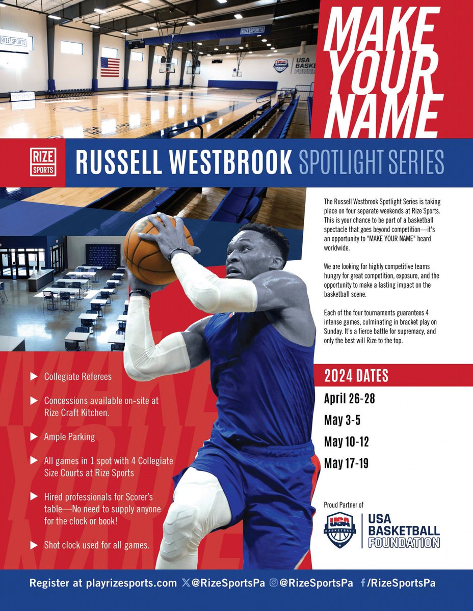 ZayWarfield's tweet image. Exciting opportunities going on in Western PA coming up very soon! @RizeSportsPa has the facilities to put on amazing event with elite competition! Sign up ASAP!