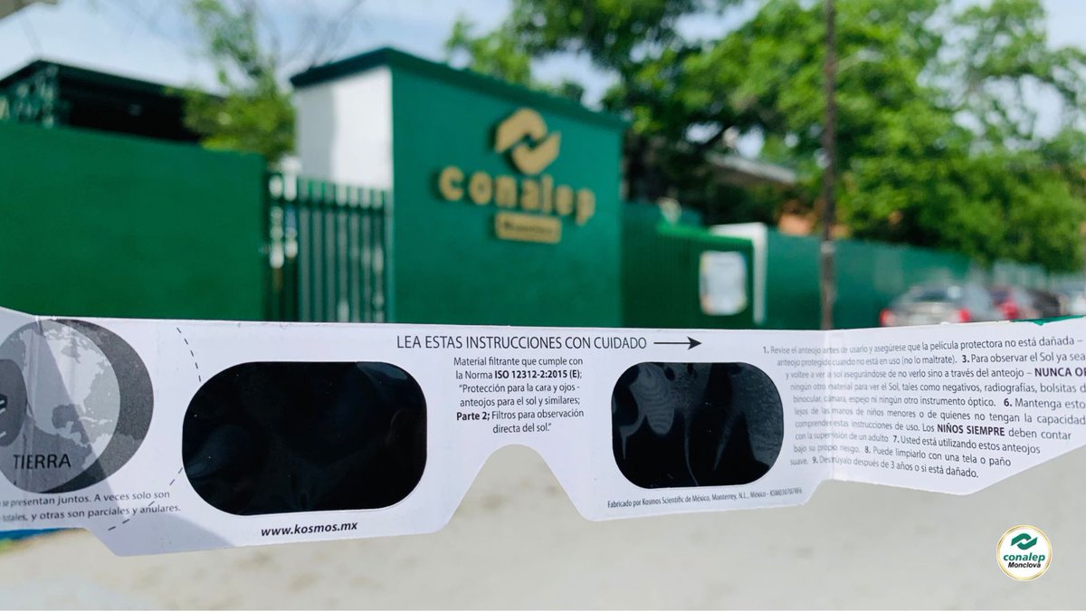Conalep_Mva's tweet photo. 🌒 Eclipse total de Sol 2024

En las instalaciones del Plantel Conalep Monclova  con las medidas de seguridad correspondientes, el personal Administrativo dirigidos por la Dra. @Deyanira_Ter presenciaron el Fenómeno Astronómico del año: Eclipse Total de Sol.
#Eclipse2024 https://t.co/Faphb8IIAp