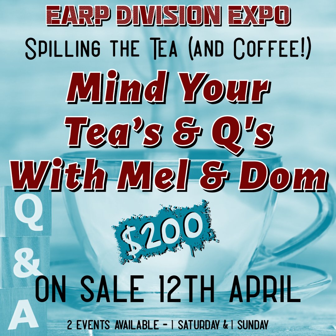 Maybe there'll be some tea spilling, maybe you just wind up with a coffee stain, who's to say really. But, long and short? Tea and coffee with @MelanieScrofano and @DominiqueP_C at #EDE2024. It's not exactly what we meant when we said #WetterThanEver, but it's close...