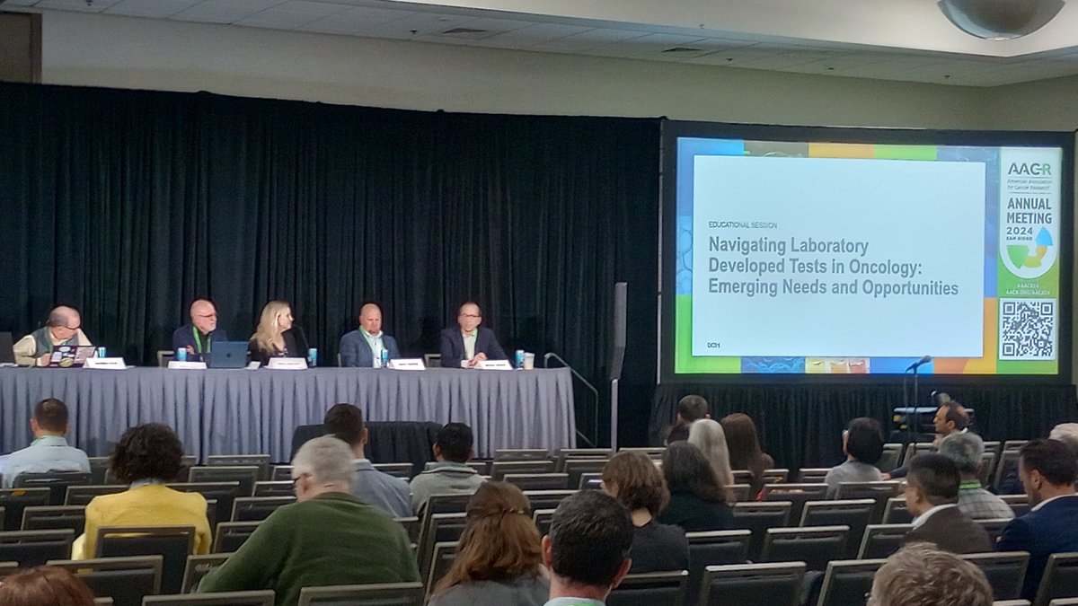 Thanks again to star speaker Sheila Wolcoff of Goldbug Strategies, moderator @DrTonyLetai, and fellow panelists Mike Berger and Bryce Portier for great discussion at #AACR24 on topic of #FDA proposed rule and its implications for the entire cancer diagnostics field. #LDTs