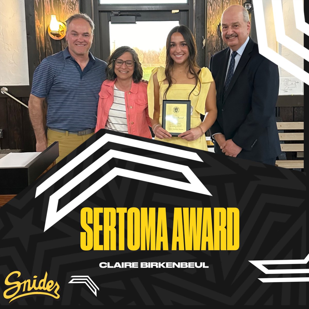 Congratulations to Claire Birkenbeul, the 2024 winner of the Sertoma Award representing Snider High School.