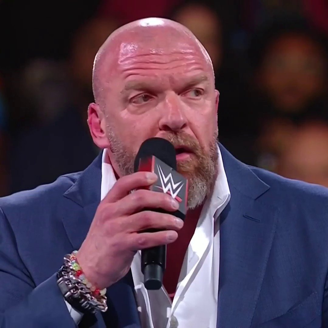 'I simply came out here to say, thank you!' @TripleH #WWERaw