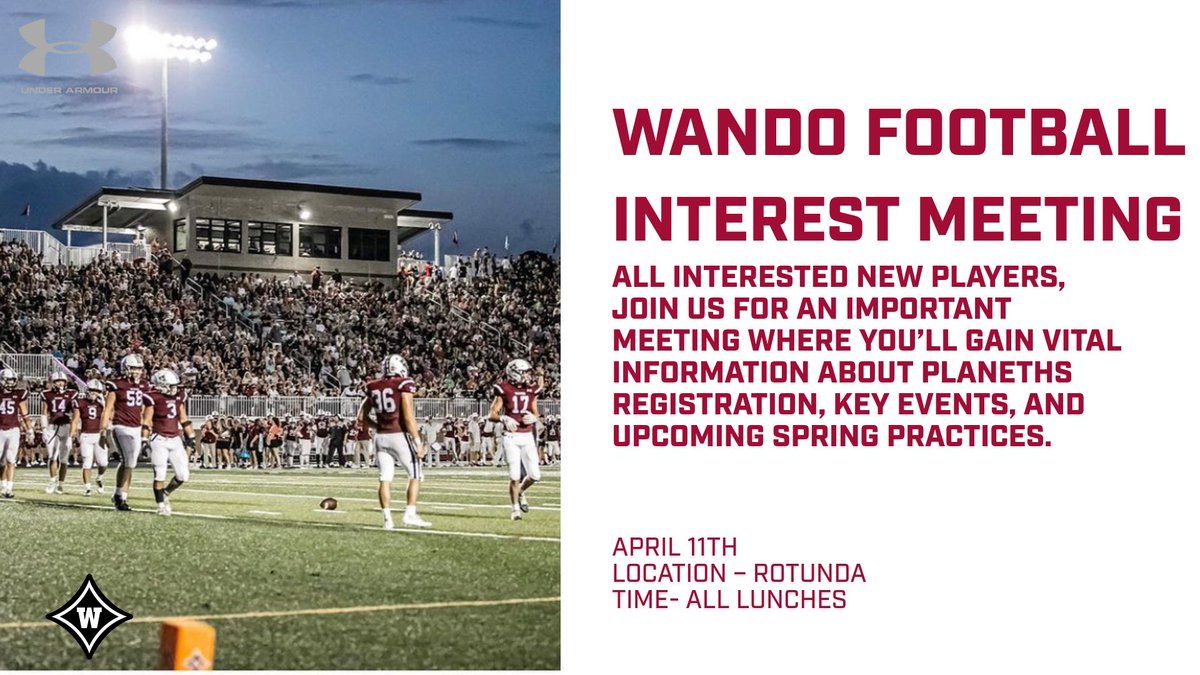 🏈 Attention all students interested in joining the football team for the 2024 school year! 🏈