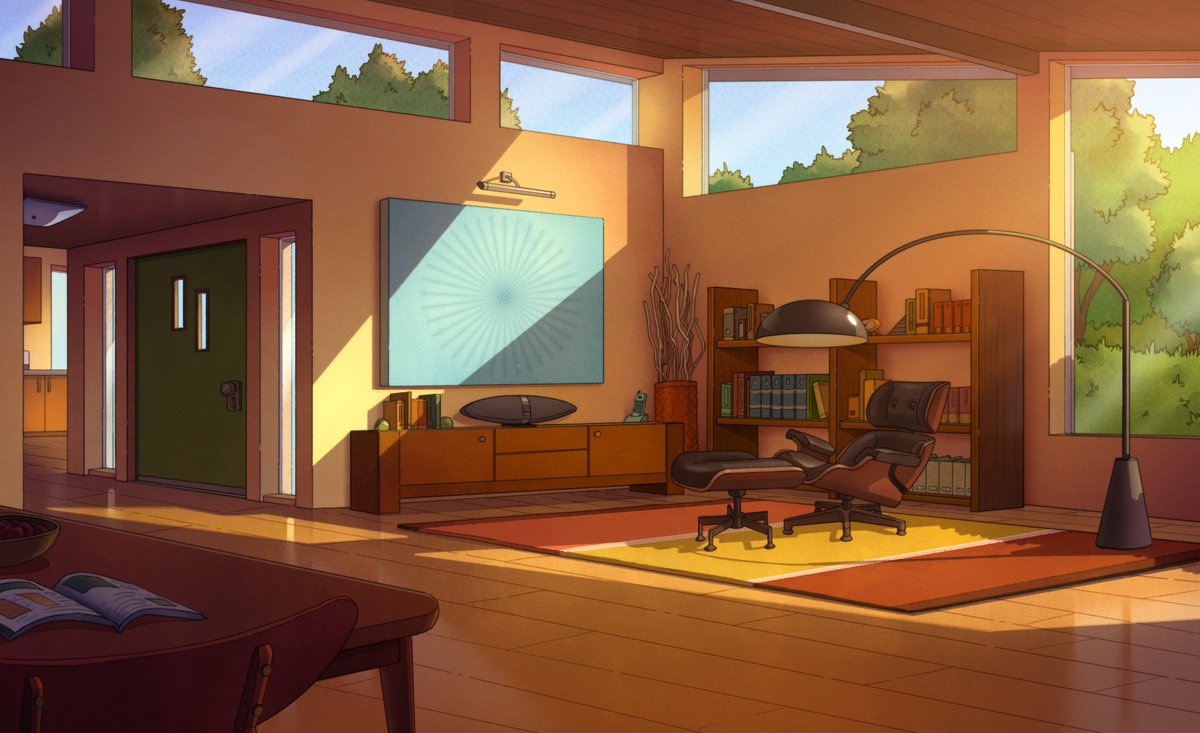 Background Design -> Paint, personal work. Design by me, Paint by @jessluongart