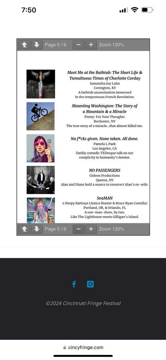 Back in the playwriting business? Baby I never left. My new play NO PASSENGERS will premiere at @CincyFringe this June! So happy to be back at this one-of-a-kind festival.