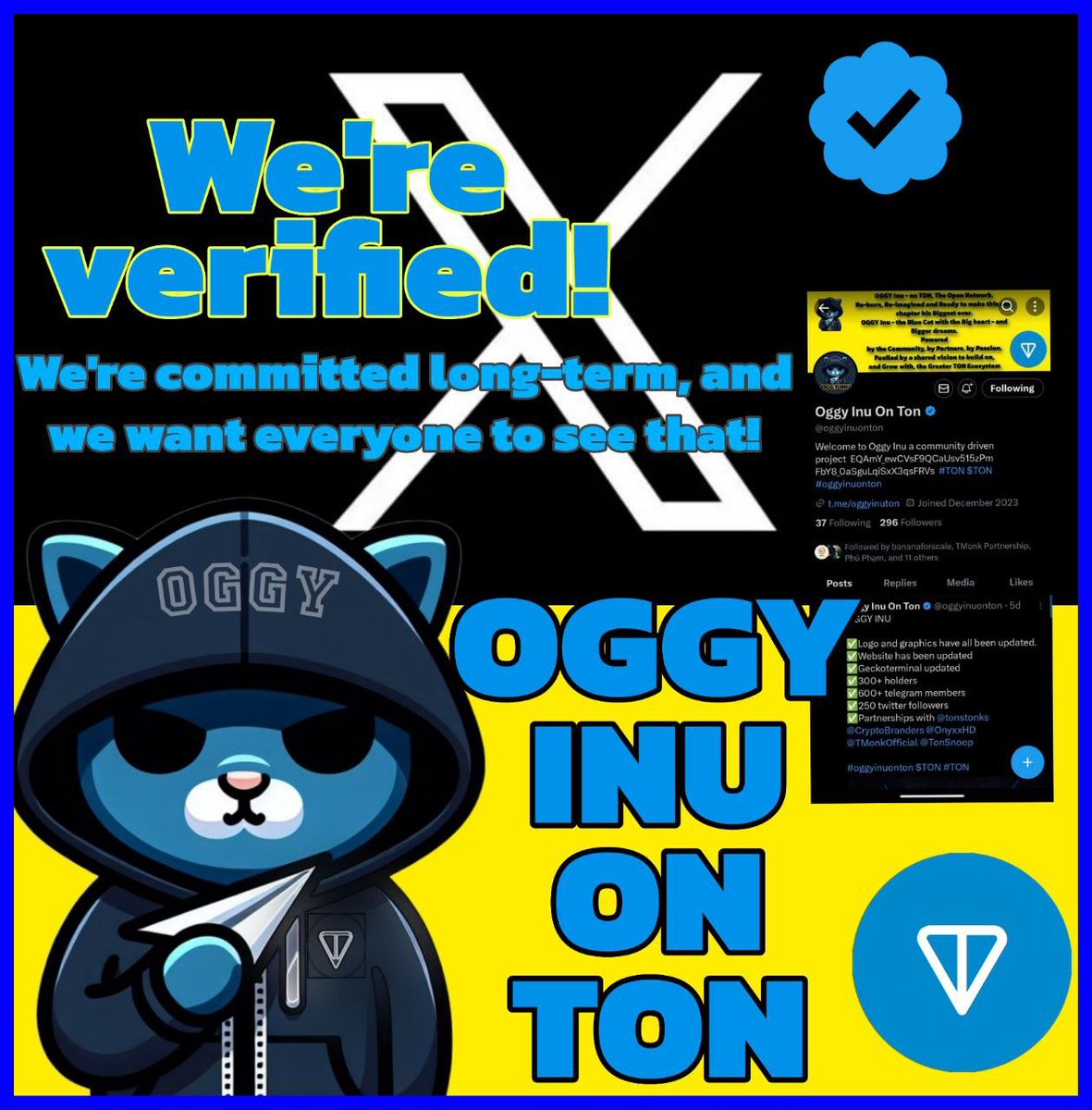 We're Verified!!

@ton_blockchain @ston_fi #TON $TON #oggyinuonton