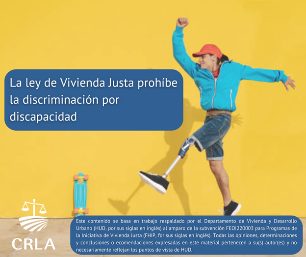 #FairHousingMonth Call us at 1 (800) 337-0690 if you have experienced discrimination based on your disability. #MesDeViviendaJusta Llámenos al 1 (800) 337-0690 si ha experimentado discriminación debido a su discapacidad.