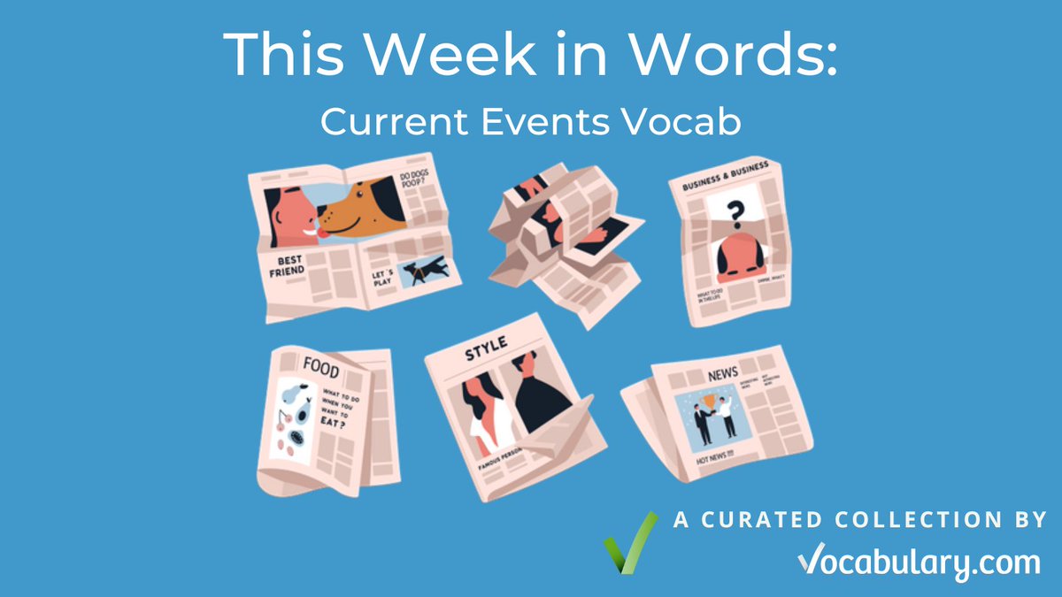 Good news! Our current events vocabulary list is ready for you with the most important words from last week's biggest news: bit.ly/4aLwlCD