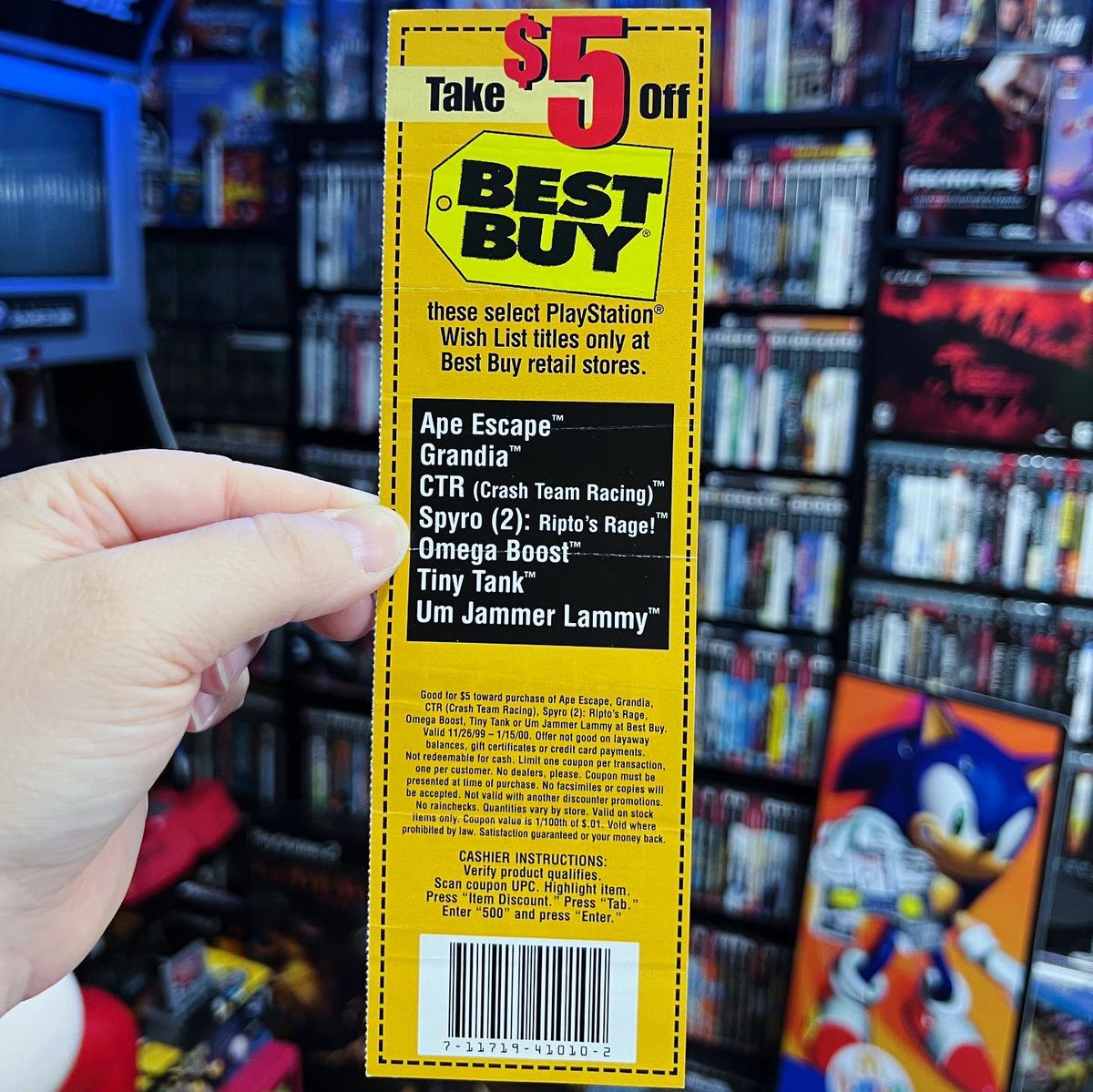 Which game would you choose? If only this coupon was still good! #videogames #retrogaming #gamerahmer #gameroom #games #gamer #gaming #playstation #playstation2 #ps2 #ps2games #crashbandicoot #spyrothedragon