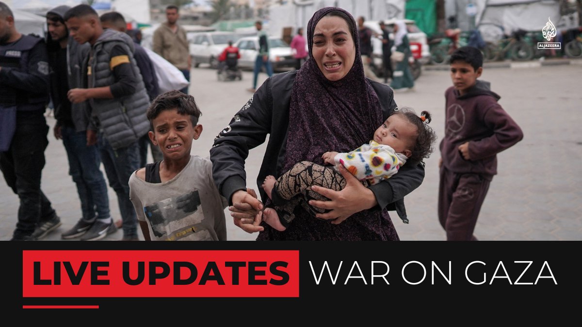 Israeli PM Netanyahu says a date has been set for a ground offensive in Gaza's Rafah, where 1.4 million forcibly displaced Palestinians are sheltering. 🔴 Follow our LIVE coverage: aje.io/gxemnm