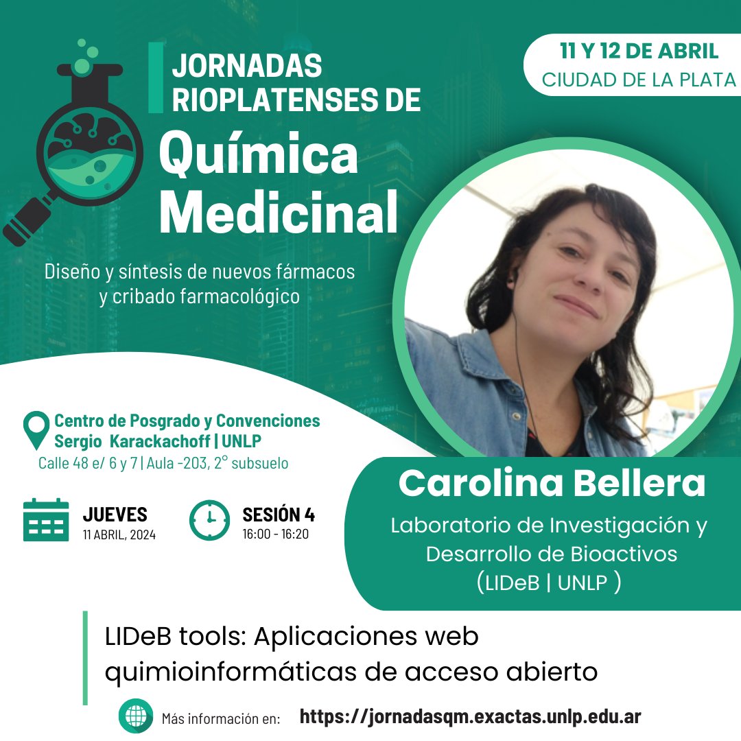 I Jornadas Rioplatenses de Química Medicinal tweet media