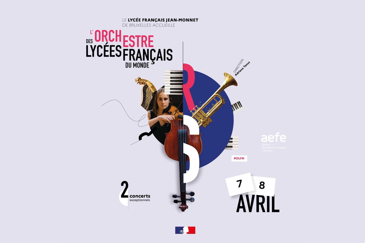 julioverneGT's tweet image. 🎼 #OLFM 2024 ! Notre élève et pianiste de 1ère, Gabriel 🎹, est en ce moment à Bruxelles pour la 10ème édition de l'Orchestre des Lycées Français du Monde 🌍 #AEFE