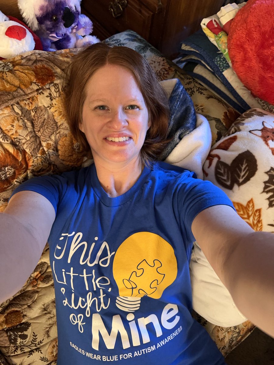 KendallBeckloff's tweet photo. Wearing my blue for autism awareness month! #AutismSister #AutismCousin #ParaLove #ParaLife ๐๐๐ป๐ค๐ป๐ https://t.co/wzfjXD7n0T