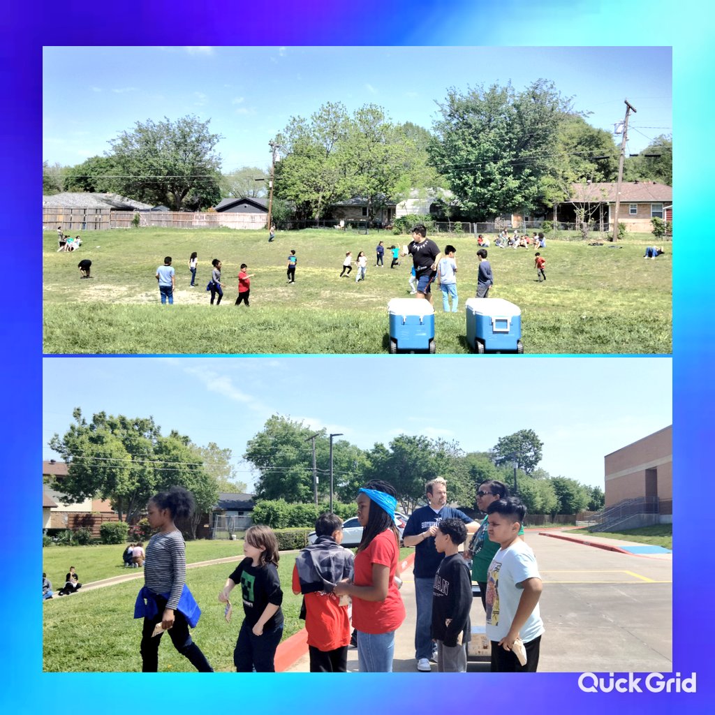 SFBashlia's tweet photo. Our 3rd-5th grade scholars enjoying extra recess and snacks with Mr.Casco.
Go out there and show them what youβre made of β make your mark! π #LevelUpToSTAAR
@Southgate_Gator @GISDTLD @gisdnews https://t.co/3XV9ymFxgg