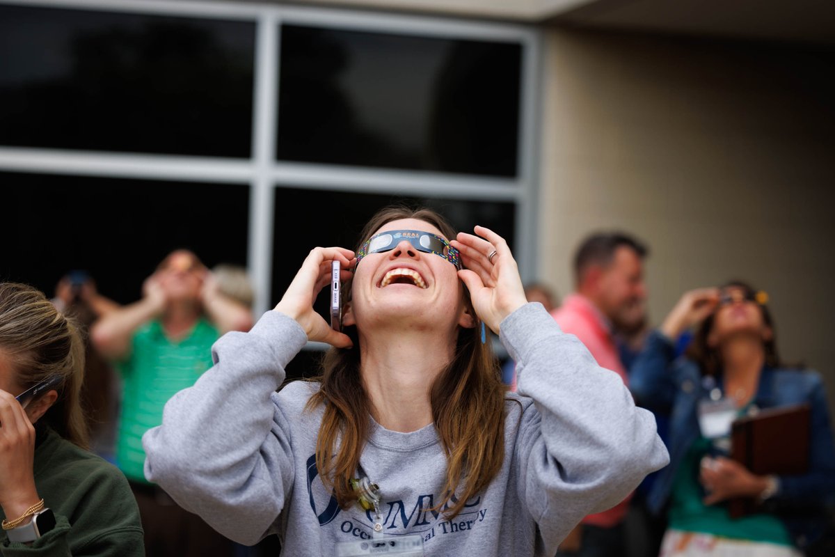 Despite the cloudy weather, students, faculty and staff from across campus were able to catch a glimpse of today's solar eclipse. Check out some of the photos!