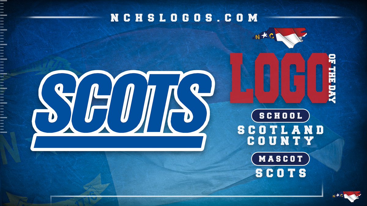 Today's #NCHSLogoOfTheDay takes us down to Scotland County to ✔️ out the Scotland Scots🟦⬜️ @Scots_Football @scotlandschools nchslogos.com/ScotlandCounty… #nchsfb #nchshoops