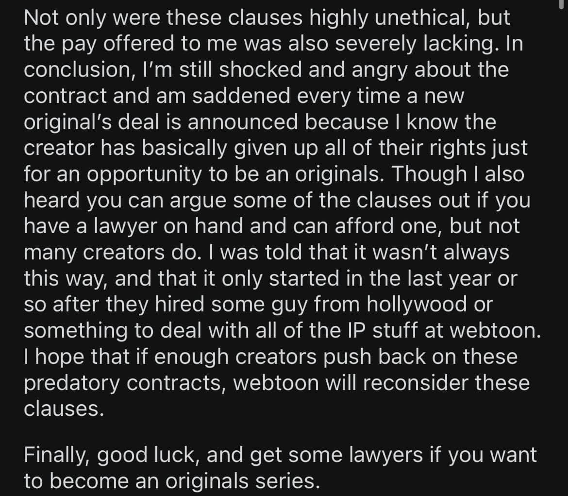 Oh snaps. Crazy news on the WEBTOON Original front, and honestly, from a business standpoint point, I understand where @webtoonofficial is coming from DESPITE it being a shitty deal for the creator. A publishing company is only powerful monetarily if they control the IP. With…