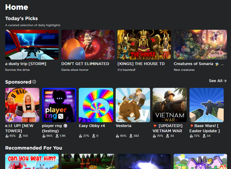 Lax on X: “what is this new roblox ui where did the friends page
