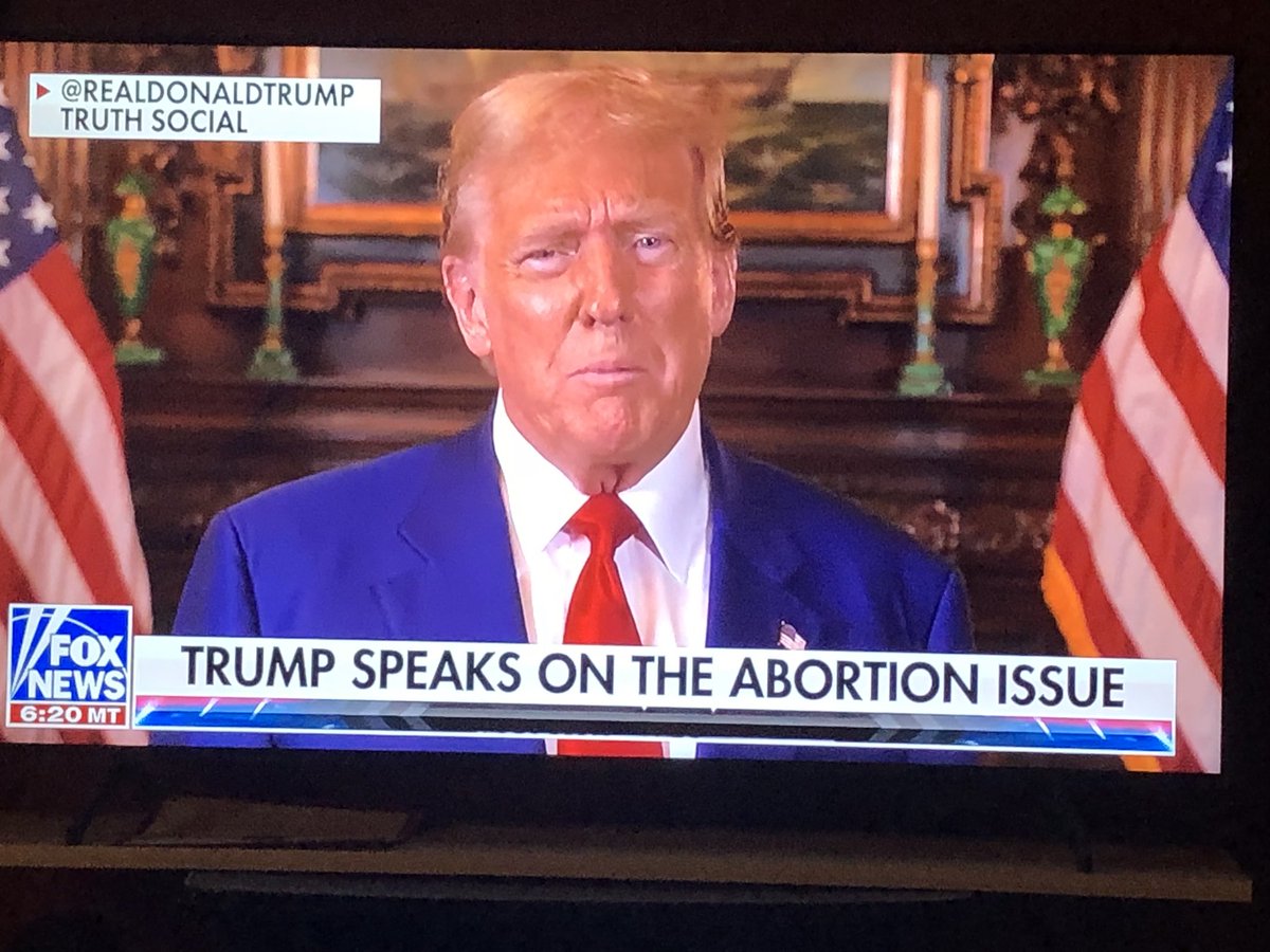 Two thoughts on @realDonaldTrump ‘s SMART declaration that abortion should be left of to the STATES. 1. Now the LEFT cannot SCARE VOTERS by saying the Feds will BAN if DJT is elected 2. Just like people FLEEING BLUE states, they can also decide where to live based on THIS ISSUE