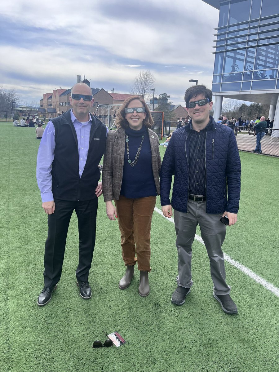 Wayne_SUNYPoly's tweet photo. Great to experience #Eclipse2024 with my @SUNYPolyInst colleagues, friends and community members! https://t.co/36L2S7wHtL