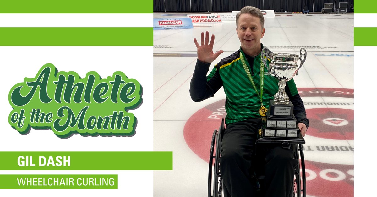 SaskSport's tweet photo. After earning a historic fifth national championship title from the Canadian Wheelchair Curling Championship, Gil Dash is named March Athlete of the Month.

Read more about Dash's month 👇 
https://t.co/4KW85eQ8HK https://t.co/GFdEH718dE