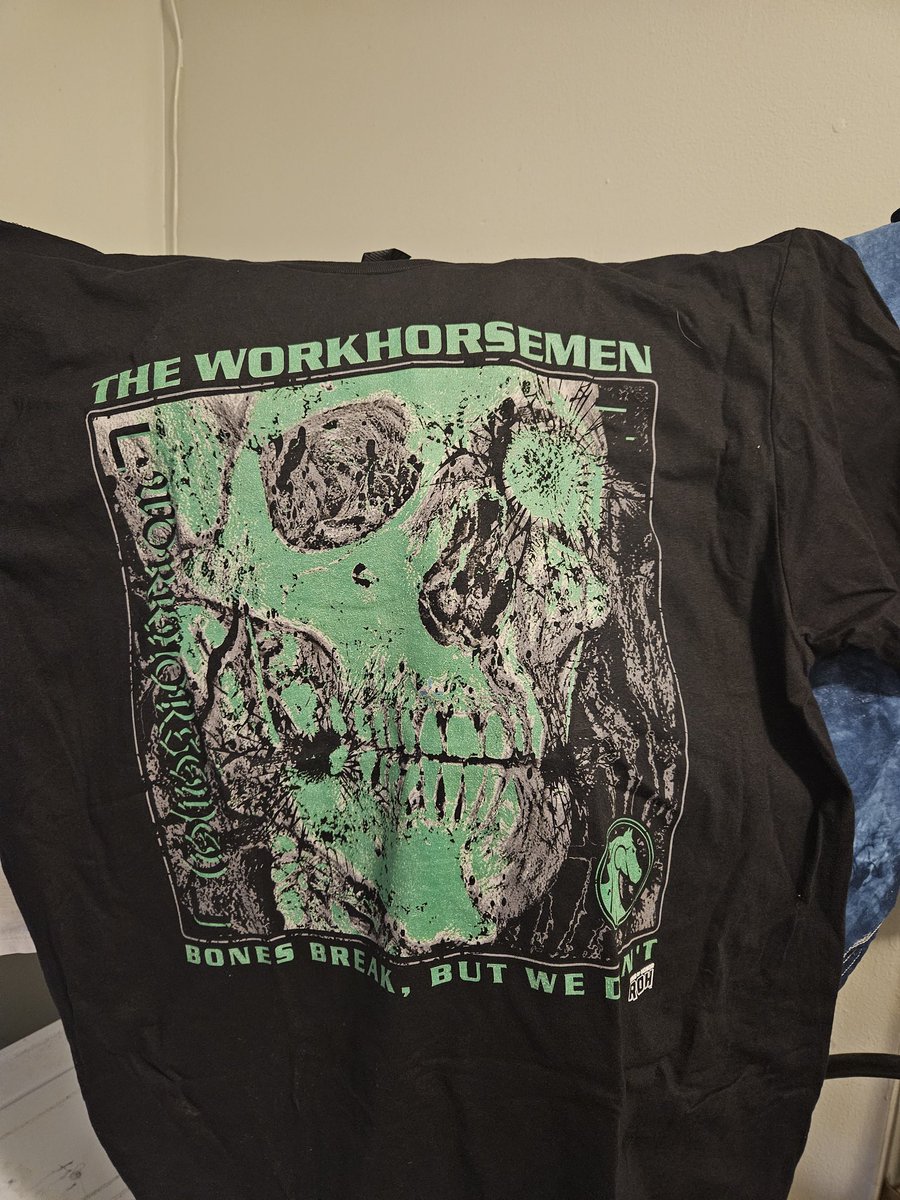 @RealJDDrake @Antnyhenry I kept true to my word, never bought a wrestling shirt in my life before so I'm proud that the Workhorsemen are the first one I own!