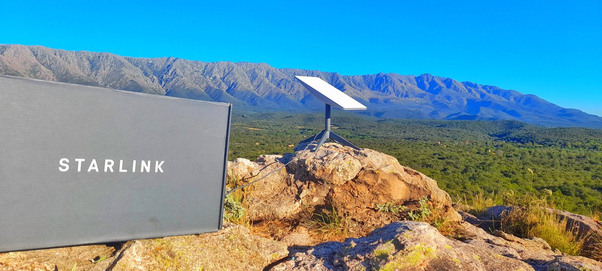 Con <a href="/Starlink/">Starlink</a> ya estamos al pie de las Sierras Grandes...

📍 Los Algarrobos, Nono
  Valle de Traslasierra, Córdoba
 🇦🇷 Argentina

<a href="/elonmusk/">Elon Musk</a>