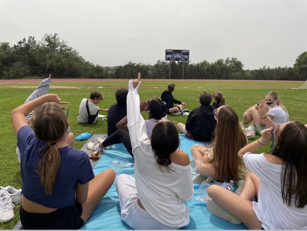 The Total Eclipse was a totally amazing experience at CRMS today! From the volunteers, snacks, safety glasses and all the prep from the teachers & staff, it was all perfect as we heard the awe of wonder of the students! #SoaringTogether💙🦅💛 #Community #1LISD @LeanderISD