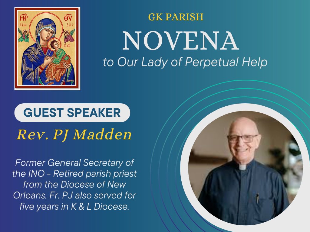 Follow this link to view Fr. PJ Madden’s homily from tonight’s Novena. We were blessed to have Fr. PJ with us to open the first night of our Solemn Novena to Our Lady of Perpetual Help. youtu.be/dpu7JfmKqgA?si…