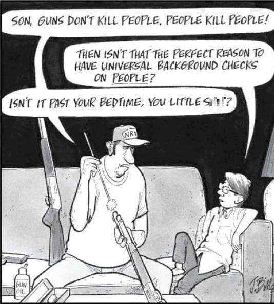 TiredOfThe_B_S's tweet image. #WeNeedGunControl

I&apos;ll never understand why MAGAt and the NRA have such a problem with background checks.
Something needs to be done !!