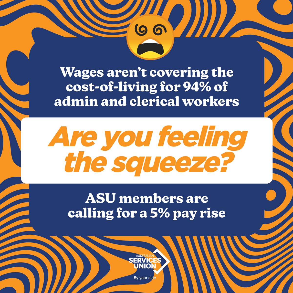 ASUnion's tweet photo. It's time for a pay rise. ASU members are calling for a 5% pay increase in this year's Annual Wage Review. Join them by signing the petition: https://t.co/8tURWCBosU https://t.co/A9cy9VLnqy