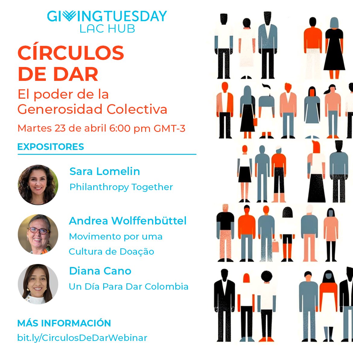 📌 [WEBINAR] ¡Regístrate ahora para el webinar "Círculos de Dar: El poder de la Generosidad Colectiva"! Explora cómo personas con valores similares se unen para donar juntas y crear un impacto positivo. ¡No te lo pierdas!

bit.ly/CirculosDeDarW…

#GivingTuesday #GivingTuesdayLAC