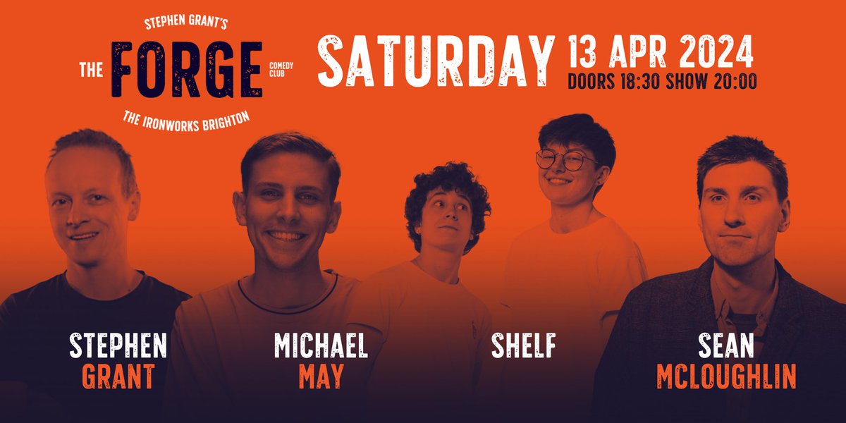 This weekend’s comedy lineup is 🔥 ⭐️Michael May (fresh comedy from one of the UK’s new & exciting comics) ⭐️ Shelf (as seen on BBC3 & ITVX) ⭐️ Sean McLoughlin (Mock The Week & Live at the Apollo) 🎤Headed up by our own Stephen Grant - club founder & MC Book your tickets now 🎟️