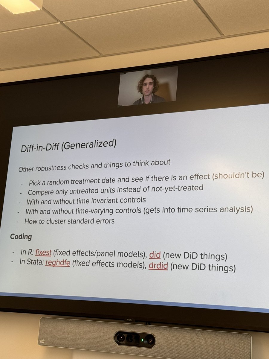 Happening now! VA Palo Alto health economist @FerrierRose teaching us about causal inference and research design alternatives to RCTs at today’s @StanfordSPIRE work in progress! @StanfordSurgery @ardenmorris1