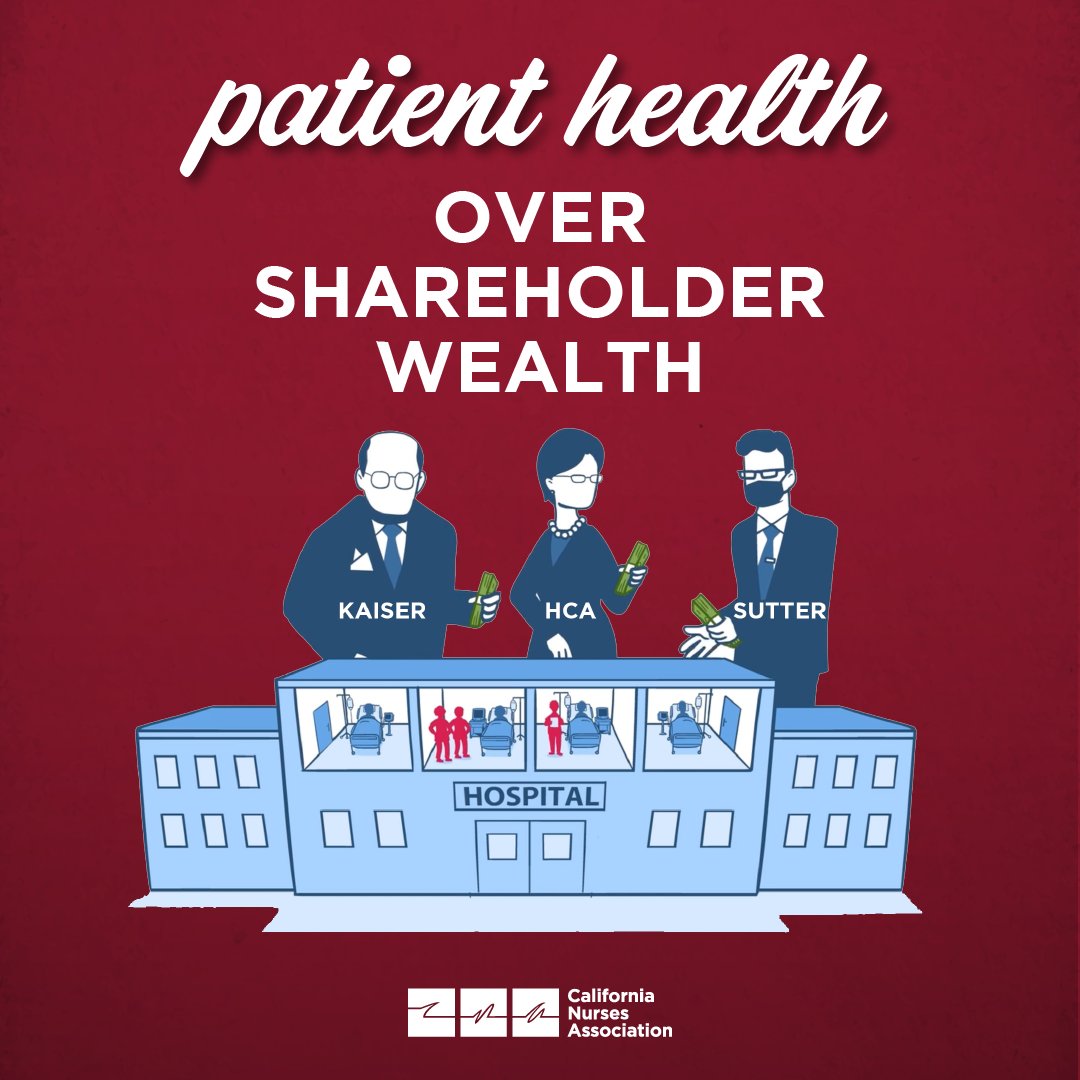 When the largest hospital systems in the state prioritize their shareholders' bottom lines, we know patient care suffers. 😡 It’s time to put #PatientsOverProfits!