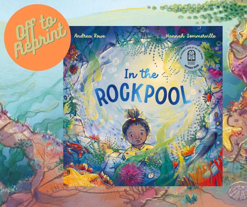 Our rockpoolers are having so much fun that we have some clap-happy news. In the Rockpool is OFF TO REPRINT after 4 months in the world. Thanks to readers, booksellers &amp; librarians for exploring the rockpools with #HannahSommerville <a href="/HardieGrant/">Hardie Grant Books</a> &amp; I. #picturebooks