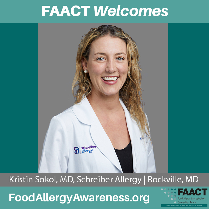 #FAACT's April e-Newsletter 1. FAACT Welcomes Medical Advisory Member, Kristin Sokol, MD @kristinkrasnow 2. Register for #CampTAG in #Cincinnati or #Nashville 3. #FoodAllergyAwareness Month is in May 4. Start Planning for 2024-2025 #School Year 5. @DBVTechnologies Now Enrolling…