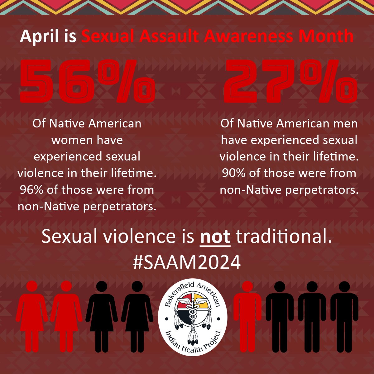 April is Sexual Assault Awareness Month. For many Native people, it's something that we are all too aware of because it happens too frequently. Information provided by Stronghearts Native Helpline