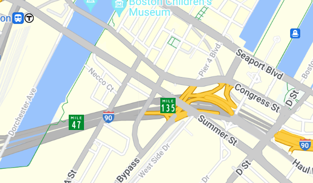 This week in #SouthBoston ramp closures on I-90 WB at exit 135. Closure in place 4/8 through 4/11, from 11pm until 5am nightly.  Detour in place.