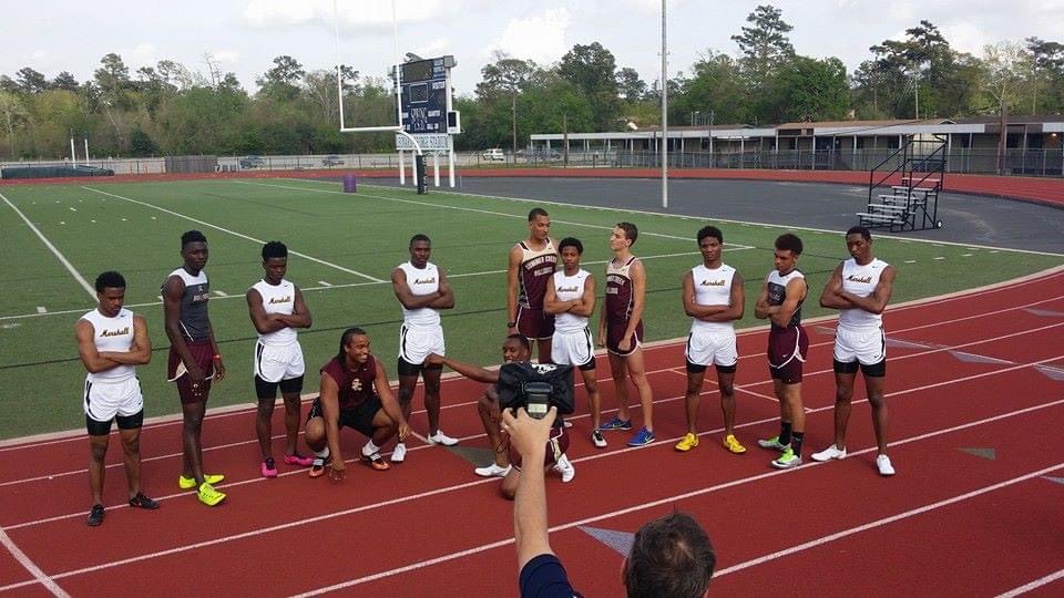Still the coldest ⁦@vypehouston⁩ photoshoot of all time ⁦@FBMarshallTrack⁩ & ⁦@SCHS_TandF_XC⁩ 2014 @ Spring HS You had to be there! 🧱