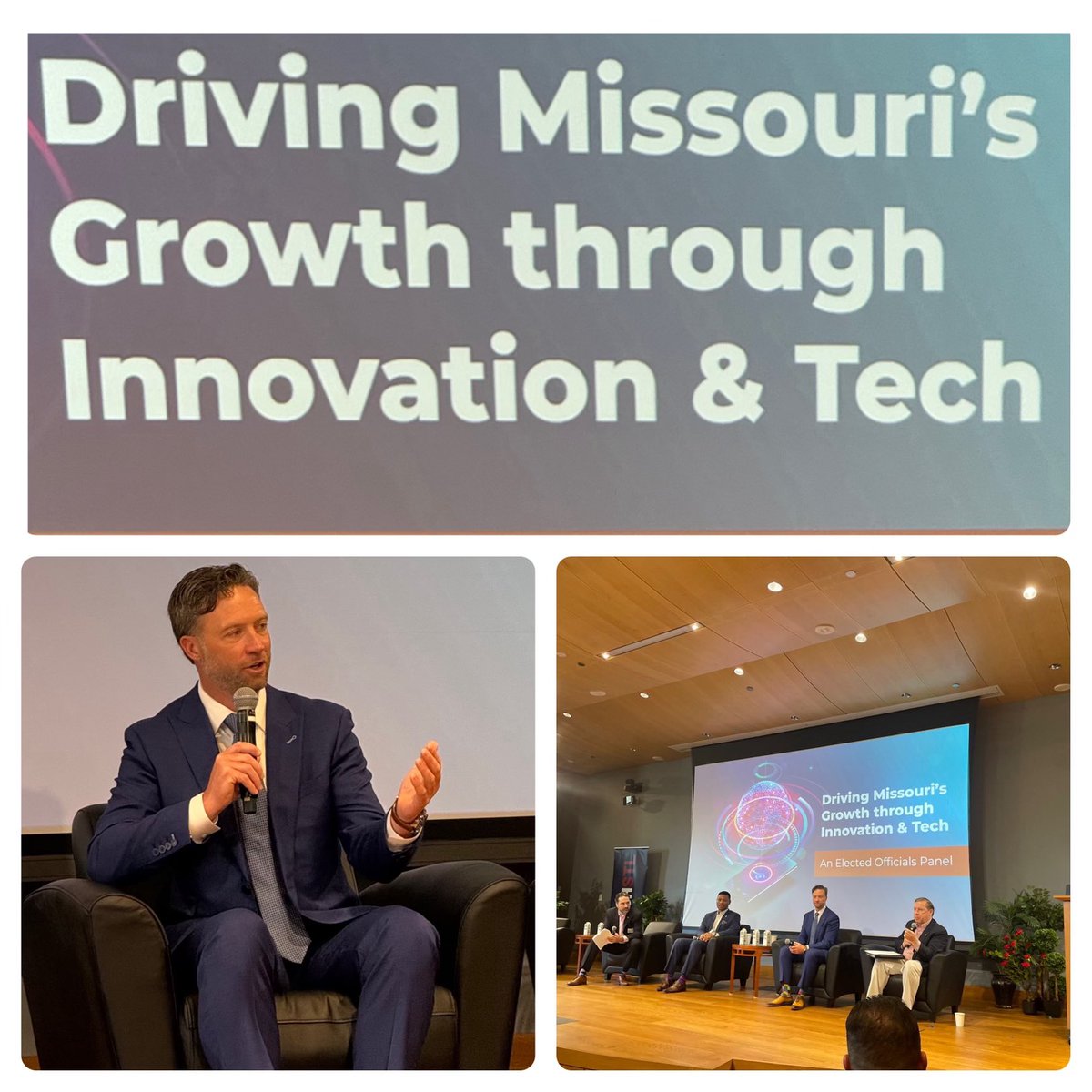 Today I joined @MoTechCorp @JackScatizzi, and my colleagues Sen. Brian Williams, & Rep. Louis Riggs at Driving Missouri’s Growth through Innovation and Tech. #LincolnforLG