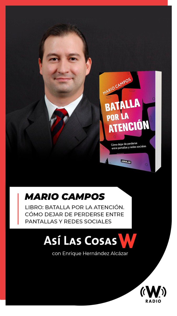 Hoy a las 7 pm mi querido @mariocampos en #AsiLasCosasPM platicando con @EnriqueEnVivo en @asilascosasWPM sobre su libro 'Batalla por la Atención' —->

wradio.com.mx