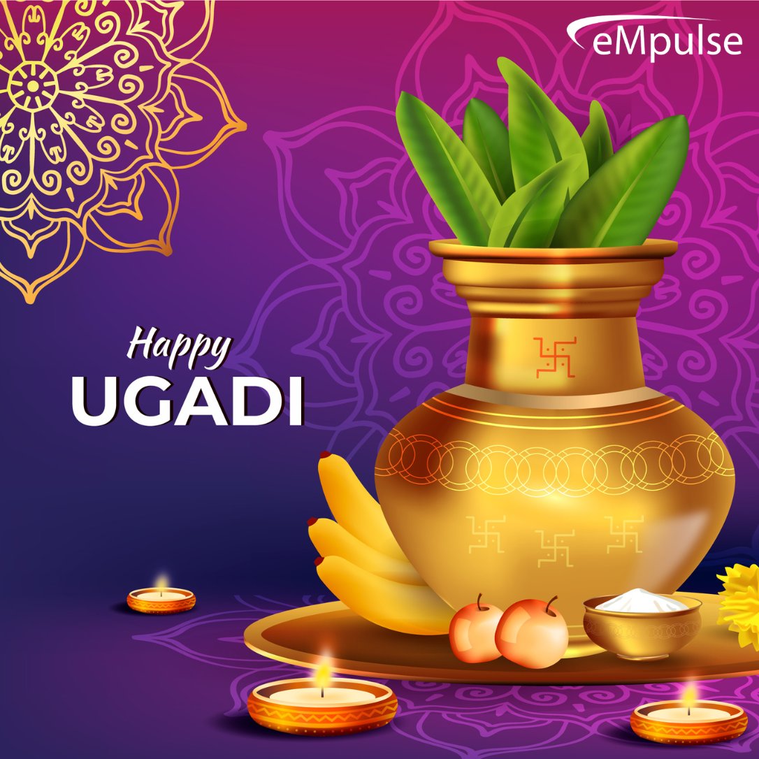 May the blessings of this auspicious day shower you with good health, prosperity, and success throughout the year. Happy Ugadi! Visit Us: empulseglobal.com #empulsedigitalmarketing #ugadifestival #happyugadi #ugadi2024 #wishyouhappyugadi #happyugaditoall
