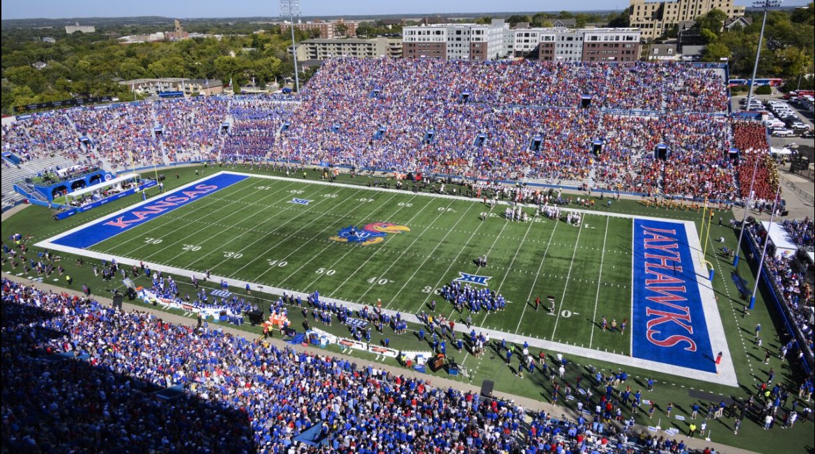 All Glory to God! After a great conversation with @CoachSimps I am blessed to receive an offer from the University of Kansas!