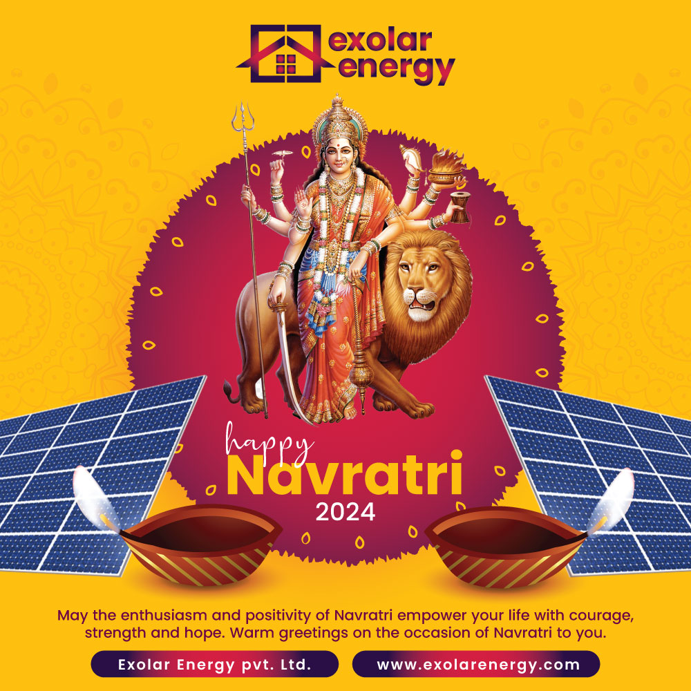 Happy Navrtari 2024 !!! 📱 +91 9319082512 👝 info@exolarenergyproject.com ⬇ exolarenergy.com #exolarenergy #navratri #navratri2024 #navratrivibes #navratrifestival #maadurga #matarani #SolarEnergy #SolarPower #RenewableEnergy #solarsolutions #SolarEPC #SolarProducts